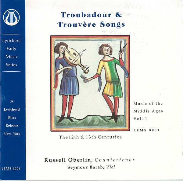 Music of the Middle Ages, Vol. 1 Troubadour and Trouvere Songs (12th